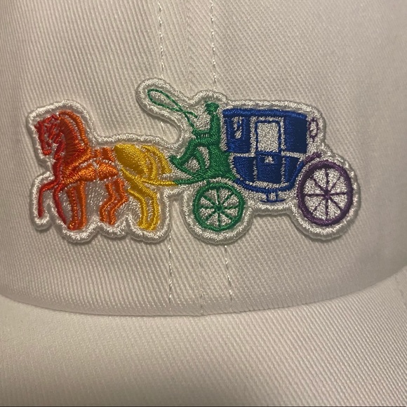 NWOT Coach Pride Rainbow Carriage Driver Hat - Picture 5 of 8